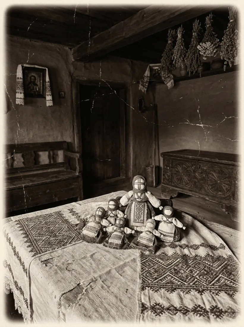 мотанки-обереги в хаті